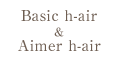 Basic h-air＆Aimer h-air